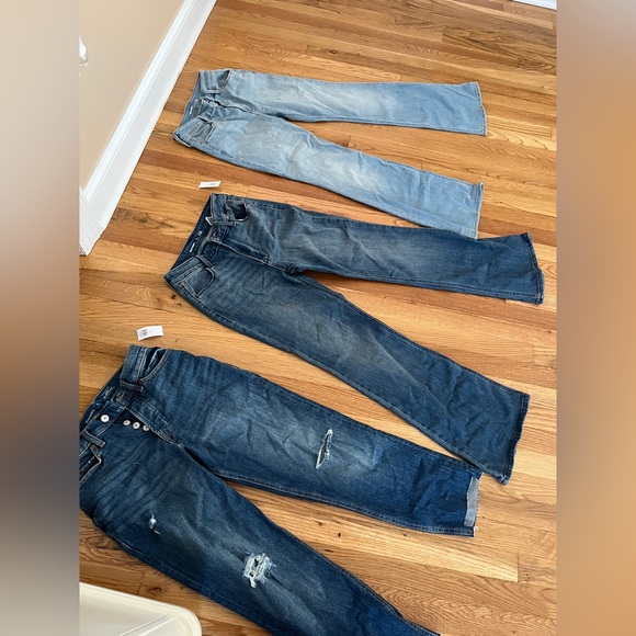Old navy Jeans bundle size 2 petite length ultra high flare & straight - Picture 2 of 8